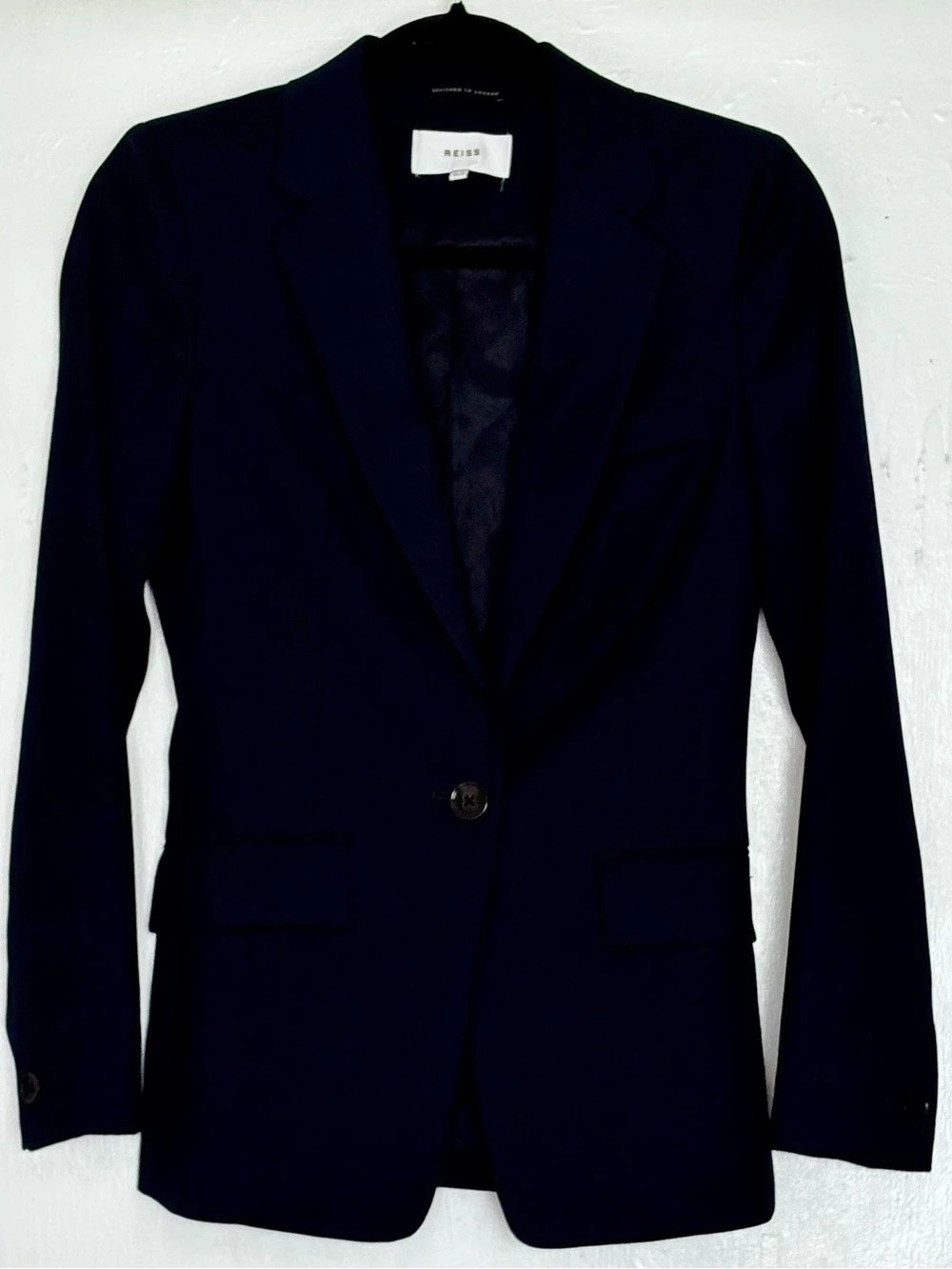 Reiss Fenton Slim Fit Blazer Women's Black Size 0